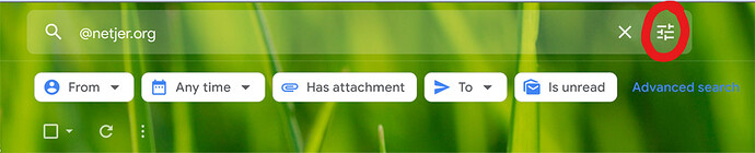 Gmail filter 1 half